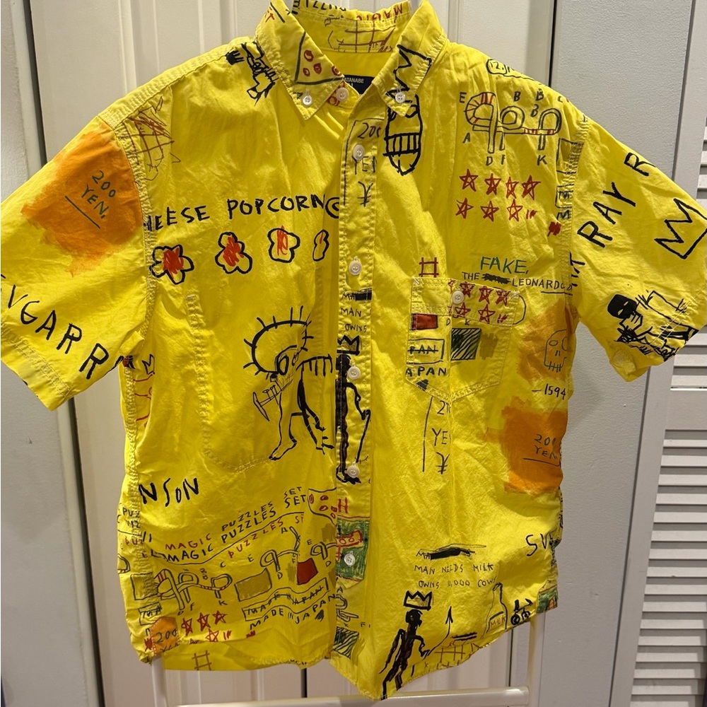 JUNYA WATANABE x Comme Des Garçons x Jean Michel Basquiat Shirt Men’s Size XS
